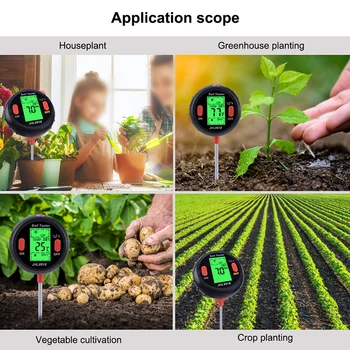 1*Soil Tester 5 In 1 Soil PH Moisture Meter Garden Plants Flower Temperature Light Tester High Quality
1*Soil Tester 5 In 1 Soil PH Moisture Meter Garden Plants Flower Temperature Light Tester High Quality