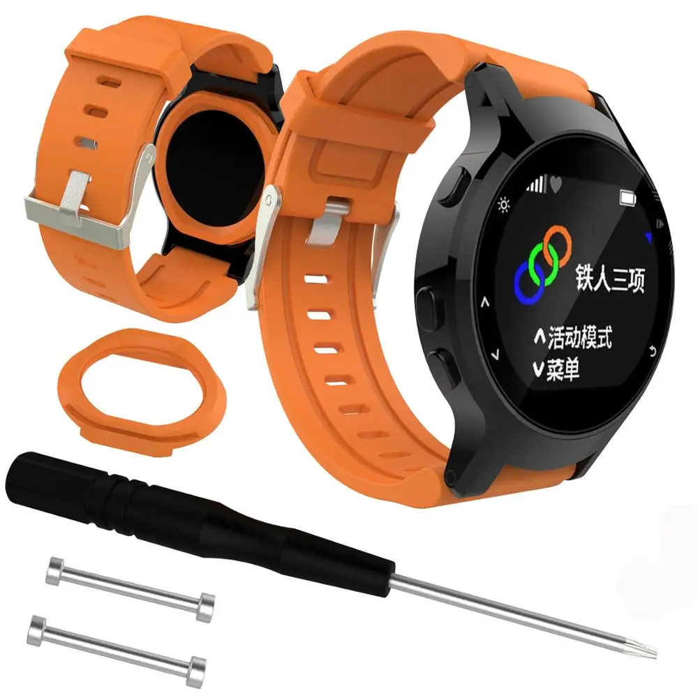 Спортивный силиконовый ремешок для наручных часов Garmin Forerunner 225 сменный дышащий