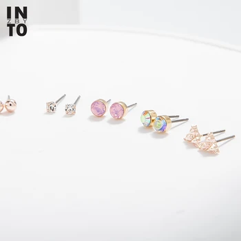 Into Pink Rhinestone Crystal Stud Earrings Sets For Women Rose Gold Color Ball Triangle Mini Stud Earrings Fashion Jewelry 6Pair
Into Pink Rhinestone Crystal Stud Earrings Sets For Women Rose Gold Color Ball Triangle Mini Stud Earrings Fashion Jewelry 6Pair