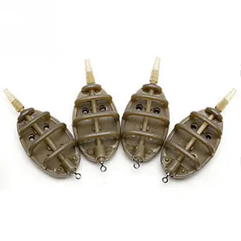 Plastic Inline Method Feeder Fishing Accessories 4 Feeders Mould Set Carp Fishing Sinker Fishing Trough Pesca 15g 20g 25g 35g
Plastic Inline Method Feeder Fishing Accessories 4 Feeders Mould Set Carp Fishing Sinker Fishing Trough Pesca 15g 20g 25g 35g
