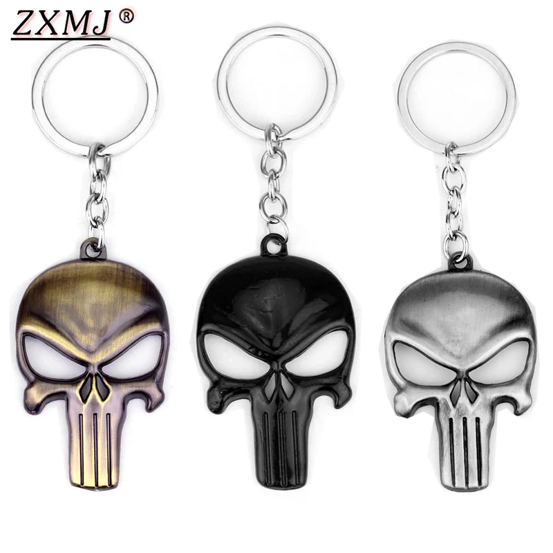 ZXMJ The Punisher Skull Keychain human skeleton Mask Classic Game periphery Jewelry Keyring For Women Gift Car Key Holder Hot
ZXMJ The Punisher Skull Keychain human skeleton Mask Classic Game periphery Jewelry Keyring For Women Gift Car Key Holder Hot