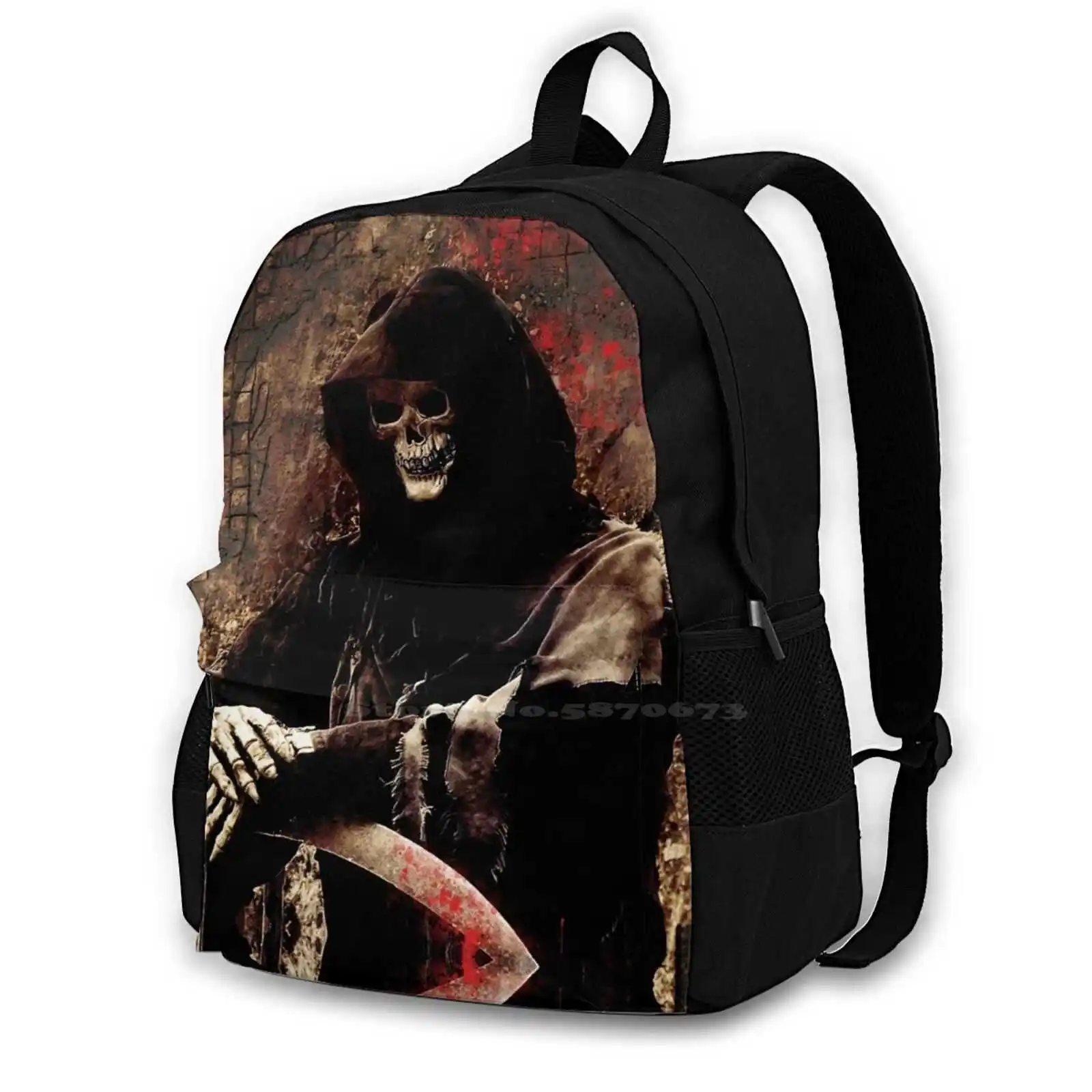 Рюкзак Grim Reaper для студентов колледжа, дорожные сумки для ноутбука, мрачная жнечка Grim Reaper Art Death Art, череп, искусство крови
Рюкзак Grim Reaper для студентов колледжа, дорожные сумки для ноутбука, мрачная жнечка Grim Reaper Art Death Art, череп, искусство крови