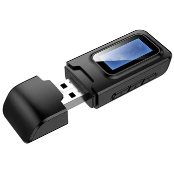 Bluetooth 5.0 o Receiver Transmitter LCD Display 3.5mm AUX Jack Stereo USB Wireless Adapter, for Car PC TV Headphones
Bluetooth 5.0 o Receiver Transmitter LCD Display 3.5mm AUX Jack Stereo USB Wireless Adapter, for Car PC TV Headphones