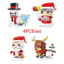799pcs Christmas Scene Mini Building Blocks 4-in-1 Set Santa Claus Snowman Elk 3D Model Assembled Bricks Children's Toy Gift
799pcs Christmas Scene Mini Building Blocks 4-in-1 Set Santa Claus Snowman Elk 3D Model Assembled Bricks Children's Toy Gift