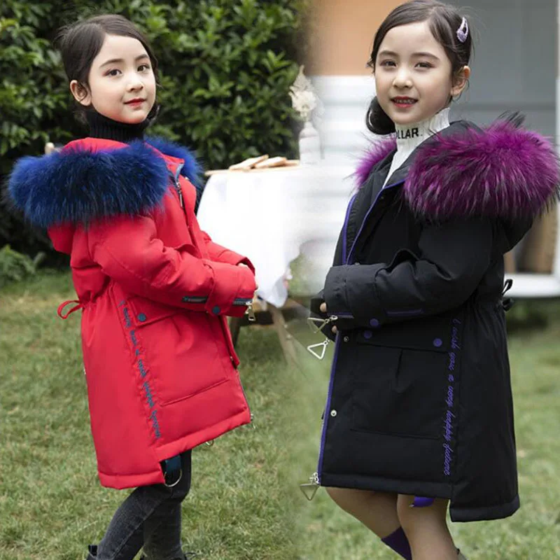 Winter Jacket for Girls Fur Hooded Russian Winter Coat 2019 New Children Jacket Down Feather Outerwear Long Teen Clothes
Winter Jacket for Girls Fur Hooded Russian Winter Coat 2019 New Children Jacket Down Feather Outerwear Long Teen Clothes