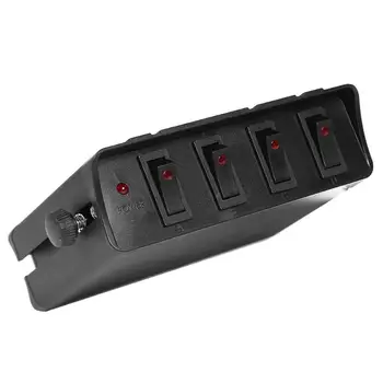 12V 4 Gang Rocker Switch Box Emergency Strobe Light Controller for Car Marine Install without Purchasing Accessories
12V 4 Gang Rocker Switch Box Emergency Strobe Light Controller for Car Marine Install without Purchasing Accessories