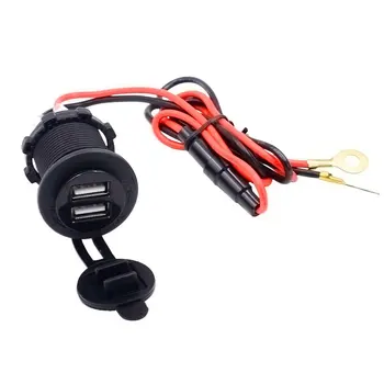 Dual USB Port 12V Waterproof Motorbike Motorcycle Charger Adapter Power Supply Socket for Phone GPS MP4
Dual USB Port 12V Waterproof Motorbike Motorcycle Charger Adapter Power Supply Socket for Phone GPS MP4
