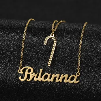 MYDIY Custom Personalized Name Necklace Stainless Steel Crutch Creativity Necklaces Collar Jewelry For Women Christmas Gift 
MYDIY Custom Personalized Name Necklace Stainless Steel Crutch Creativity Necklaces Collar Jewelry For Women Christmas Gift