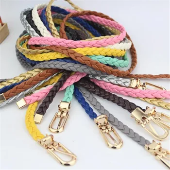 Thin Belt for Women Elegant Fashion Weave Leather Waistband Buckle Soild Color Small Fresh Slender Belt Dress Accessories 2020
Thin Belt for Women Elegant Fashion Weave Leather Waistband Buckle Soild Color Small Fresh Slender Belt Dress Accessories 2020