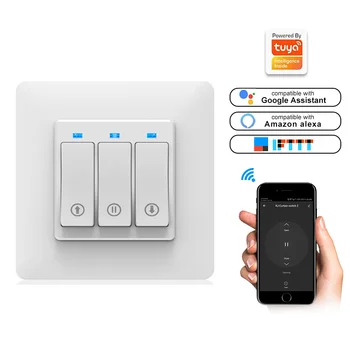 Hot Curtain Smart Switch Phone APP Remote Controlling Mechanical Button Smart Curtain Controller With Indicator Light EU PLUG
Hot Curtain Smart Switch Phone APP Remote Controlling Mechanical Button Smart Curtain Controller With Indicator Light EU PLUG