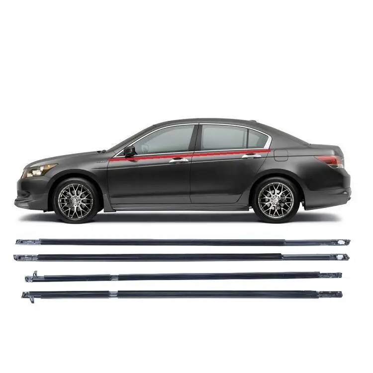 4 шт. для Honda Accord 2003 2004 2005 2006 хромированная наружная оконная дверная лента Погодная