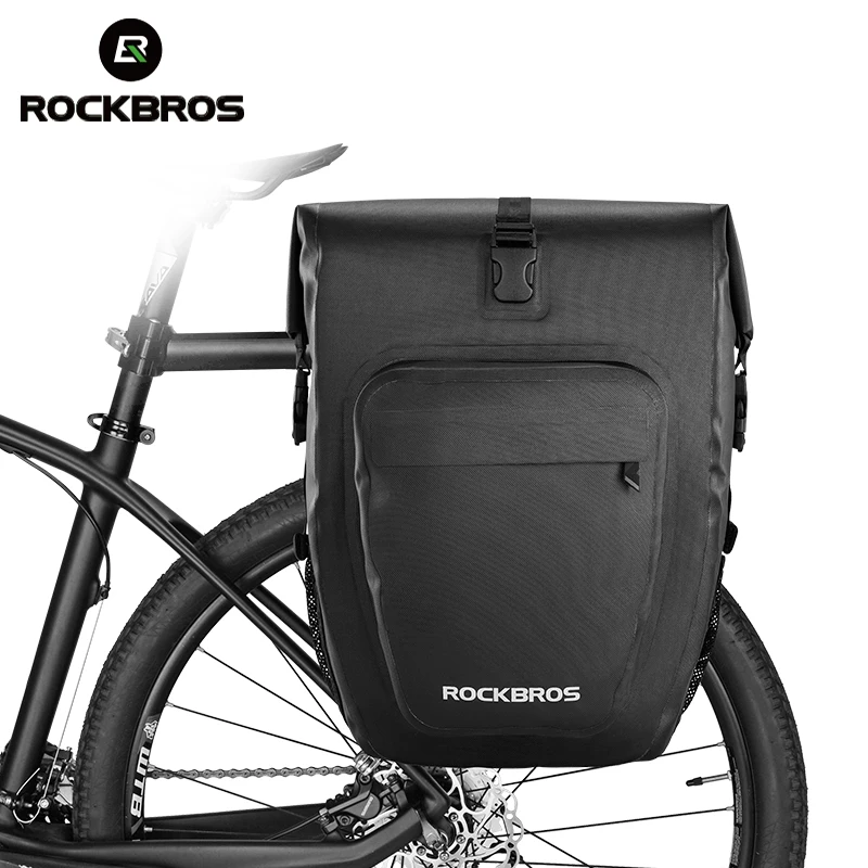 

ROCKBROS 18-27L Waterproof Bike Bag Multifunction MTB Road Bicycle Pannier Rear Rack Bag Cycling Seat Trunk Bag Shoulder Bag