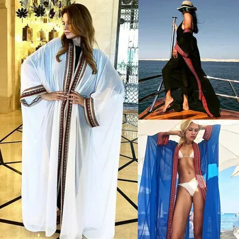 2020 Boho Bikini Cover-Up Beach Dress Women Floral Lace Cardigan Kimono Chiffon Shawl Beachwear Summer Female Beach Long Dress 
2020 Boho Bikini Cover-Up Beach Dress Women Floral Lace Cardigan Kimono Chiffon Shawl Beachwear Summer Female Beach Long Dress