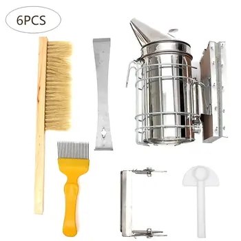 Beginner Beekeeping Tools 6PCS Beekeeping Tools Bee Brush Extraction Scraper Frame Grip Duckbill Feeder Beekeeping Tool Set
Beginner Beekeeping Tools 6PCS Beekeeping Tools Bee Brush Extraction Scraper Frame Grip Duckbill Feeder Beekeeping Tool Set