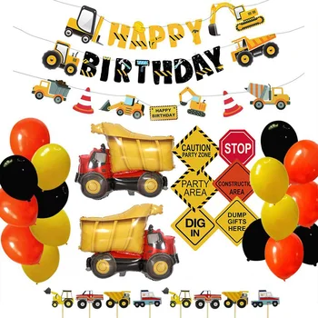 Construction Engineering Car Party Theme Decoration Banner Birthday Pull Flag Aluminum Balloon Birthday Cake Insertion Card
Construction Engineering Car Party Theme Decoration Banner Birthday Pull Flag Aluminum Balloon Birthday Cake Insertion Card