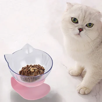 Non-slip Cat Bowls Transparent Double Cat-Ear Bowls With Raised Stand Cute Pet Cats Dogs Food And Water Bowls Dog Feeder
Non-slip Cat Bowls Transparent Double Cat-Ear Bowls With Raised Stand Cute Pet Cats Dogs Food And Water Bowls Dog Feeder