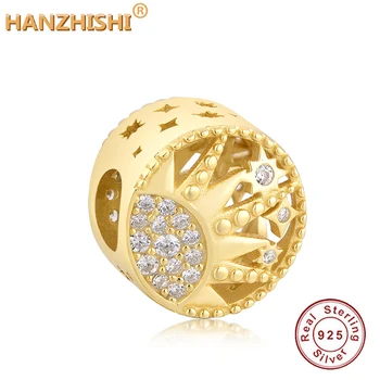 Fit Original Fine Charm Bracelet 100% 925 Sterling Silver Charm Beads Round Sun Gold Jewelry Fow Women DIY Berloque
Fit Original Fine Charm Bracelet 100% 925 Sterling Silver Charm Beads Round Sun Gold Jewelry Fow Women DIY Berloque