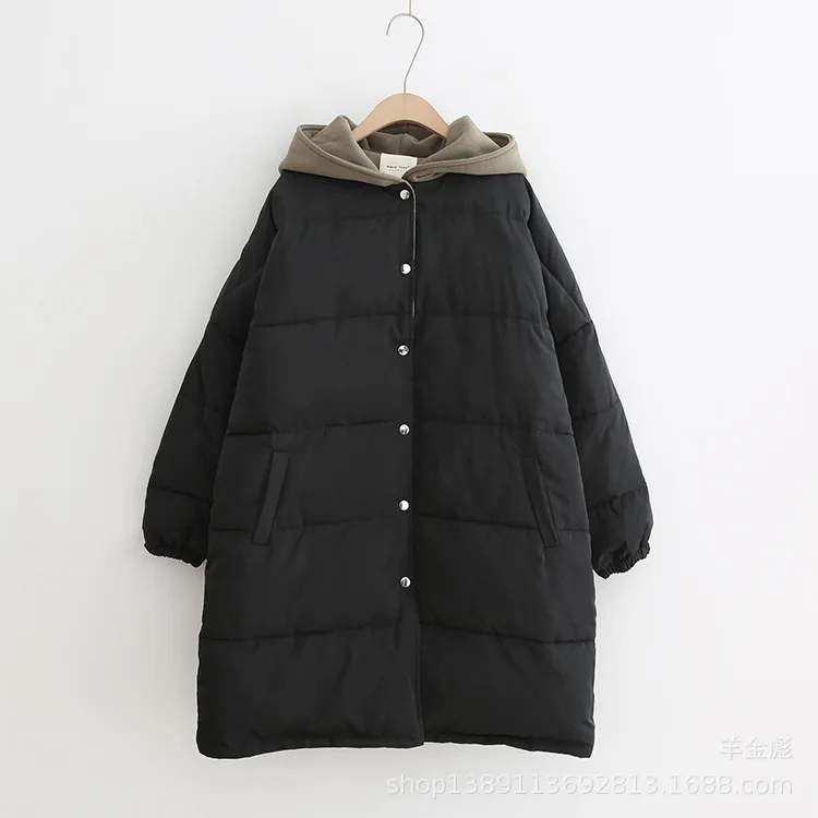 18 Autumn And Winter New Style Casual Simple Korean-style Mixed Colors Hooded Loose-Fit Mid-length Thick Cotton Overcoat M678
18 Autumn And Winter New Style Casual Simple Korean-style Mixed Colors Hooded Loose-Fit Mid-length Thick Cotton Overcoat M678