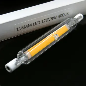 8W 120V R7S LED Glass Tube COB 118MM Light Bulbs for Landscape Work Floodlight- Replacement Halogen Lamp Tube
8W 120V R7S LED Glass Tube COB 118MM Light Bulbs for Landscape Work Floodlight- Replacement Halogen Lamp Tube