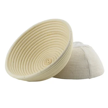 Round Rattan Bread Bowl Rattan Bread Basket Fermentation Baskets With Cloth Covers
Round Rattan Bread Bowl Rattan Bread Basket Fermentation Baskets With Cloth Covers