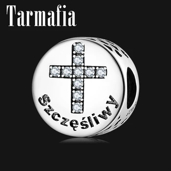 925 Sterling Silver Letter happiness Cross Clear CZ Fits Original Pandora Charm Bracelets Friendship Jewelry Making
925 Sterling Silver Letter happiness Cross Clear CZ Fits Original Pandora Charm Bracelets Friendship Jewelry Making