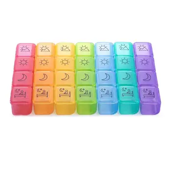 1Set 28Grids 7Colors 7Day Weekly Tablet Pill Medicine Box Holder Storage Organizer Container Case Pill Box Splitters With PU Bag
1Set 28Grids 7Colors 7Day Weekly Tablet Pill Medicine Box Holder Storage Organizer Container Case Pill Box Splitters With PU Bag