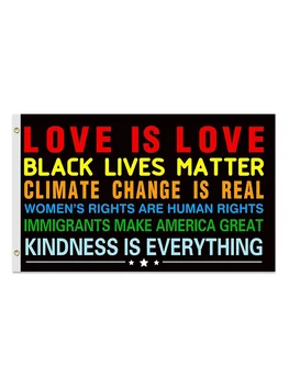 3x5 LOVE IS LOVE Feet Black Lives Matter Flag BLM Peace Protest Outdoor Banner 
3x5 LOVE IS LOVE Feet Black Lives Matter Flag BLM Peace Protest Outdoor Banner