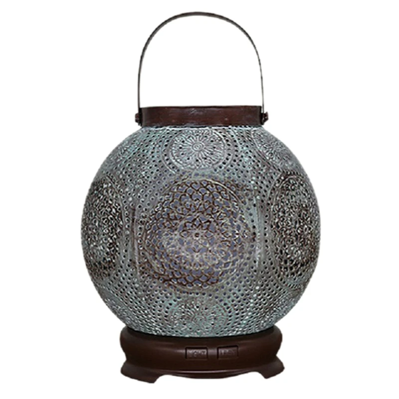 120Ml Handmade Iron Ultrasonic Air Humidifier Electronic Aromatherapy Essential Oil Diffuser for Home with Colorful Lights 
120Ml Handmade Iron Ultrasonic Air Humidifier Electronic Aromatherapy Essential Oil Diffuser for Home with Colorful Lights