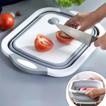 Kitchen Chopping Block Foldable Cutting Board with Colanders Kitchen Chopping Boards Washing Chopping Kitchen Organizer
Kitchen Chopping Block Foldable Cutting Board with Colanders Kitchen Chopping Boards Washing Chopping Kitchen Organizer