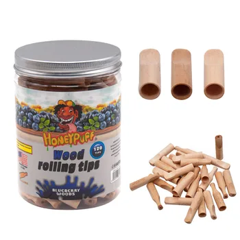 

Wood Mouth Tips With Blueberry Flavor Smoking Wooden Mouth Filter Tip Cigarette Pre Rolled Cone Holder Tobacco Pipe