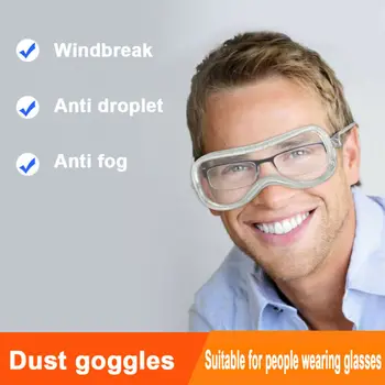 Safety Anti Fog Dust Glasses Protective Medical Goggles Chemical Eyewear Fully Enclosed Transparent Lens Goggles Eye Glasses Hot
Safety Anti Fog Dust Glasses Protective Medical Goggles Chemical Eyewear Fully Enclosed Transparent Lens Goggles Eye Glasses Hot