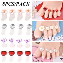 8Pcs/Set Soft Silicone Toe Separator Foot Manicure Salon Pedicure Manicure Tool Pedicure Care Nail Tool Flower Stand Accessories
8Pcs/Set Soft Silicone Toe Separator Foot Manicure Salon Pedicure Manicure Tool Pedicure Care Nail Tool Flower Stand Accessories