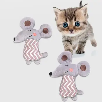 

5Pcs Cute Pet Cat Plush Mouse Rat Doll Catnip Fun Scratch Resistant Bite Soft Chewing Toy