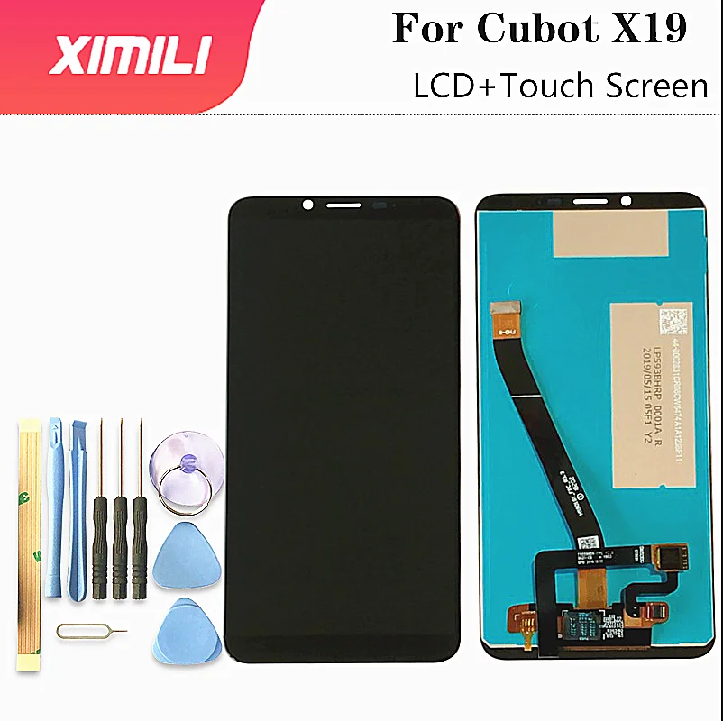 5.93 inch Original 100% For Cubot X19 LCD Display with Touch Screen Digitizer Assembly For Cubot X19 Mobile Phone Accessories
5.93 inch Original 100% For Cubot X19 LCD Display with Touch Screen Digitizer Assembly For Cubot X19 Mobile Phone Accessories