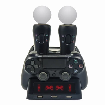 4 in 1 Controller Charging Dock Station Stand for Playstation PS4 PSVR VR Move Quad Charger for PlayStation MOVE Controller
4 in 1 Controller Charging Dock Station Stand for Playstation PS4 PSVR VR Move Quad Charger for PlayStation MOVE Controller