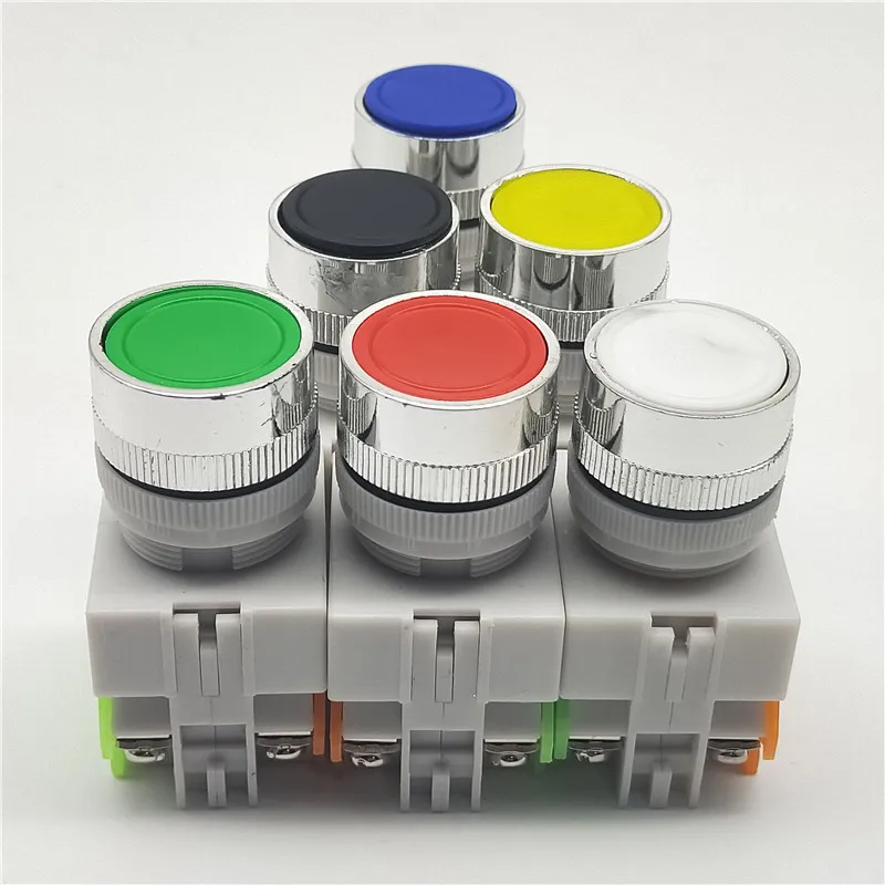 22mm LAY37 Y090 Self-reset Push button switches Red Green Blue Yellow White Black 1NO 1NC 10A250VAC
22mm LAY37 Y090 Self-reset Push button switches Red Green Blue Yellow White Black 1NO 1NC 10A250VAC