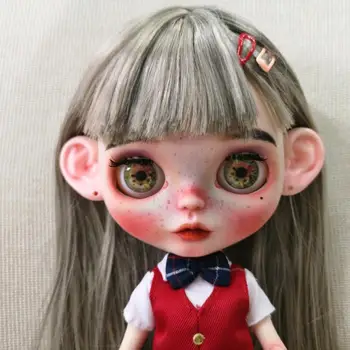 Blyth Doll NBL 1/6 BJD Customized Frosted Face,big eyes Fashion girl makeup Ball Jointed Doll Multicolored Series 8
Blyth Doll NBL 1/6 BJD Customized Frosted Face,big eyes Fashion girl makeup Ball Jointed Doll Multicolored Series 8