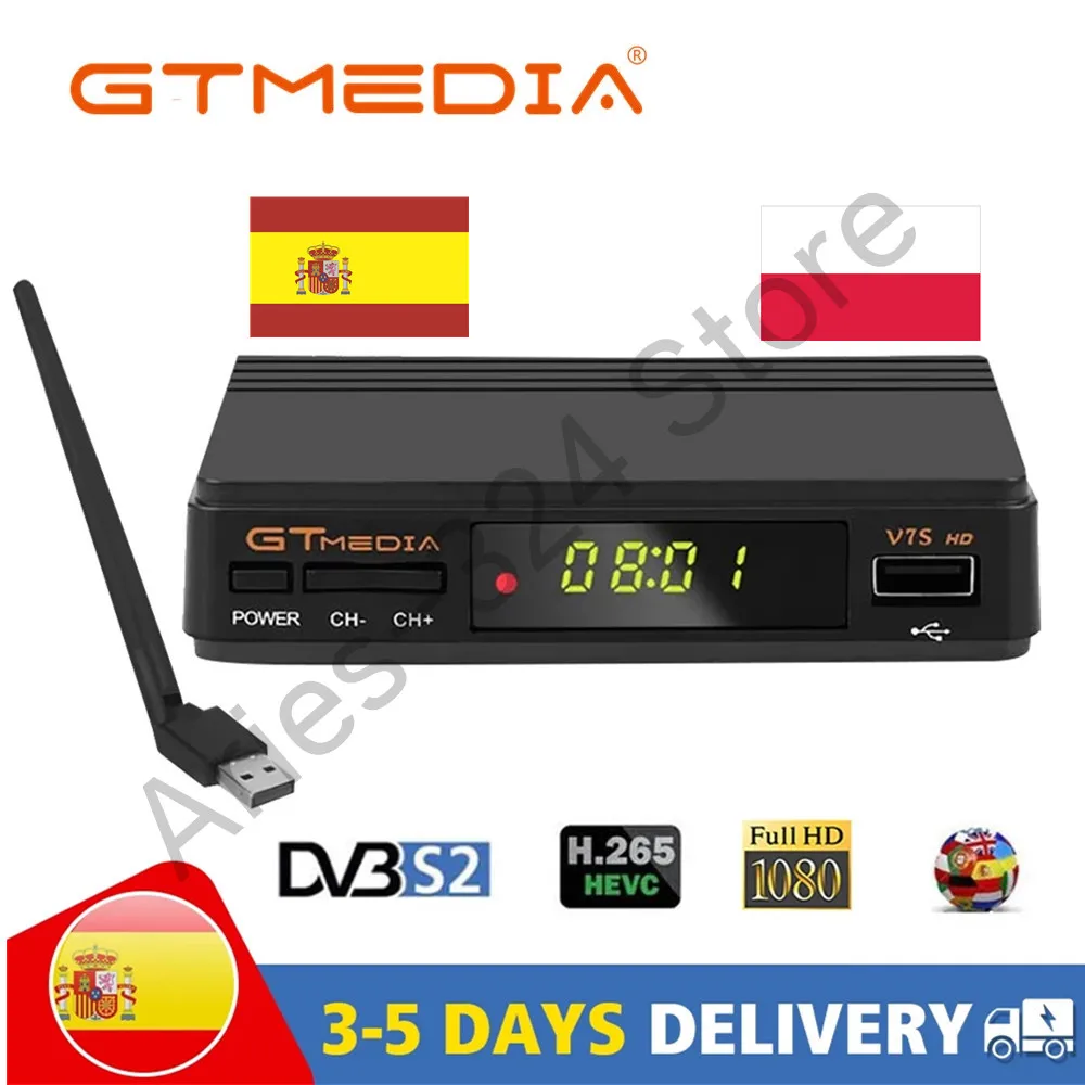 V7S Full HD Satellite Receiver DVB-S2 TV Decoder+USB WIFI Upgrade Freesat V7 tv Receptor Sat TV Box no APP included
V7S Full HD Satellite Receiver DVB-S2 TV Decoder+USB WIFI Upgrade Freesat V7 tv Receptor Sat TV Box no APP included