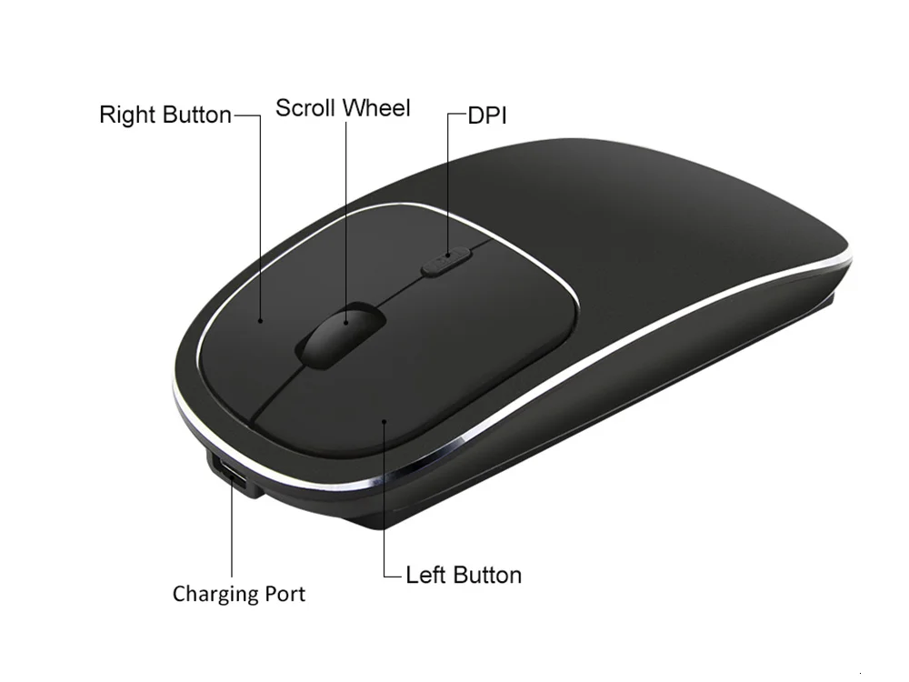 Rechargeable Wireless Mouse Silent Mouse Rechargeable Wireless Mouse Silent Mouse