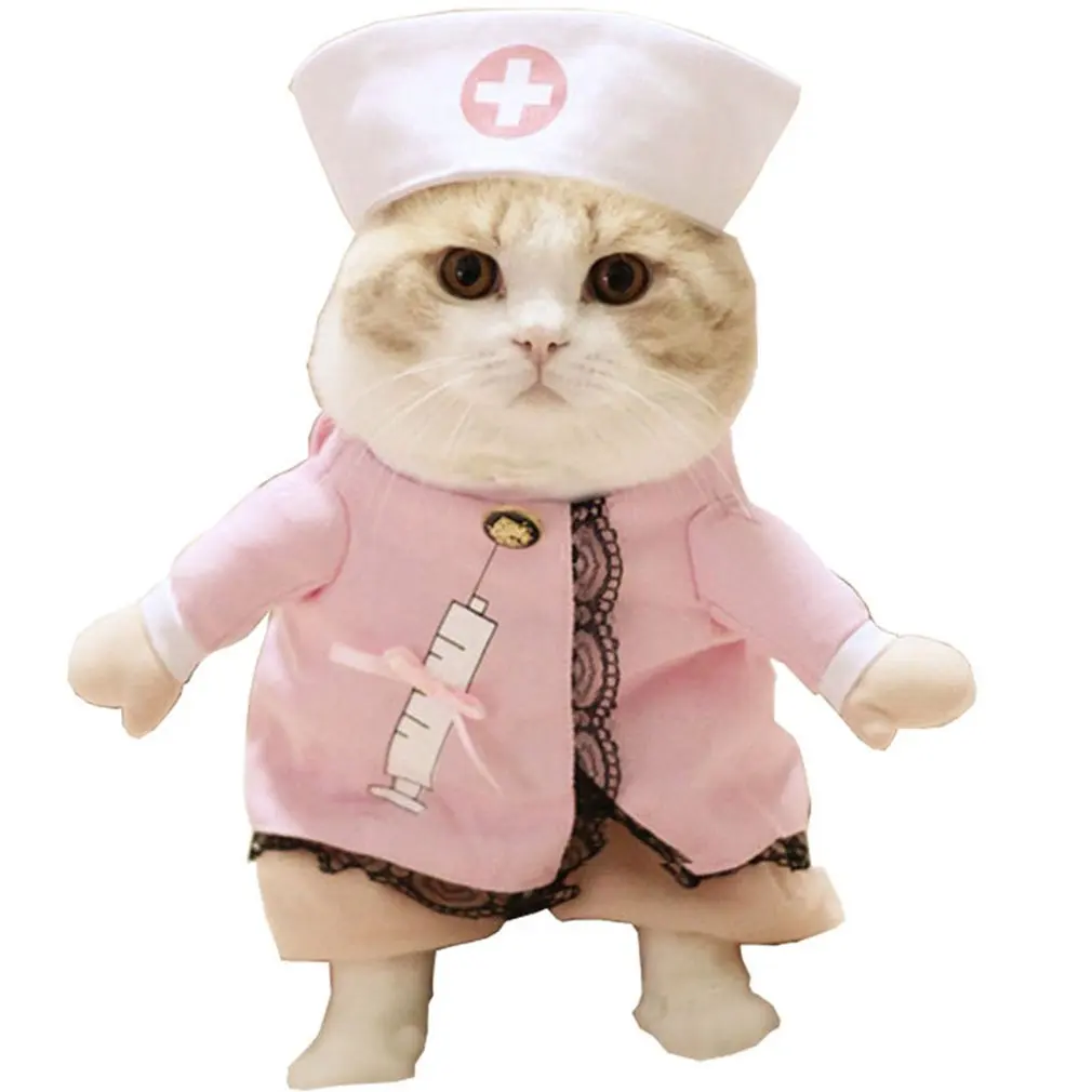 Funny Halloween Pet Police Transformed Clothes Upright Cat Cat Dog Dog Clothes Teddy 
Funny Halloween Pet Police Transformed Clothes Upright Cat Cat Dog Dog Clothes Teddy