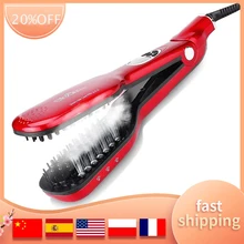 Anion Hair Straightener Comb Ionic Straightening Brush Led Fast Even Heating Dual Voltage Far Infrared Anti Scald Features Gift
Anion Hair Straightener Comb Ionic Straightening Brush Led Fast Even Heating Dual Voltage Far Infrared Anti Scald Features Gift