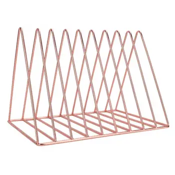 Nordic Triangular Iron Shelves Book File Holder Desktop Organizer Storage Rack with 9 Slots
Nordic Triangular Iron Shelves Book File Holder Desktop Organizer Storage Rack with 9 Slots