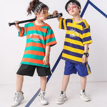 pally elves 2020 Summer Striped T-shirt Solid Shorts Boy Girl Sports Set 
pally elves 2020 Summer Striped T-shirt Solid Shorts Boy Girl Sports Set