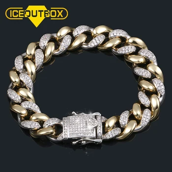 Iced Out Rhinestone Cuban Bracelet Mix Color Men's Hip Hop Jewelry Exaggerated Punk Style Female Charms Hand Cuff Accessories Gi
Iced Out Rhinestone Cuban Bracelet Mix Color Men's Hip Hop Jewelry Exaggerated Punk Style Female Charms Hand Cuff Accessories Gi