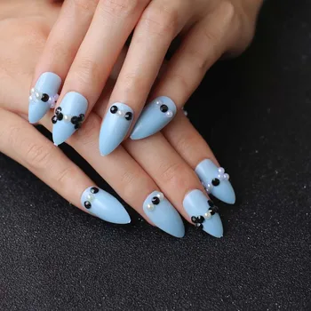 24pcs latest luxury diamond tipped crystal diamond fake nails blue
24pcs latest luxury diamond tipped crystal diamond fake nails blue