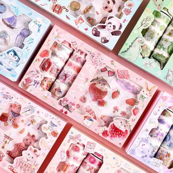 Cute Cartoon Animal Washi Tape Japanese Paper Stickers Set Adhesive Masking Label Scrapbooking
Cute Cartoon Animal Washi Tape Japanese Paper Stickers Set Adhesive Masking Label Scrapbooking