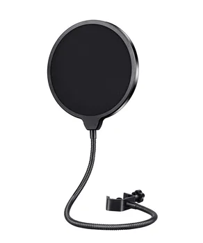 Bilayer Shield for Speaking Recording Durable Double Layer Windscreen Studio Microphone Flexible Wind Screen Mask Mic Pop Filter
Bilayer Shield for Speaking Recording Durable Double Layer Windscreen Studio Microphone Flexible Wind Screen Mask Mic Pop Filter