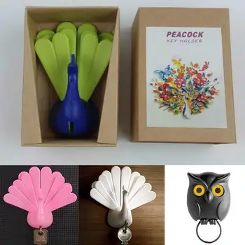 Multifunction Owl Peacock Shape Wall Hook Cartoon Cute Decor Organizer Wall Accessories Key Home Hanger D0Z9
Multifunction Owl Peacock Shape Wall Hook Cartoon Cute Decor Organizer Wall Accessories Key Home Hanger D0Z9