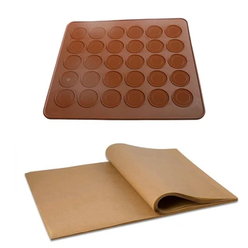 HOT 1x Silicone Macaroon Pastry Oven Baking Mould Sheet Mat 30-Cavity & 100Pcs Paper Baking Liners Sheets, Precut 30X40cm
HOT 1x Silicone Macaroon Pastry Oven Baking Mould Sheet Mat 30-Cavity & 100Pcs Paper Baking Liners Sheets, Precut 30X40cm