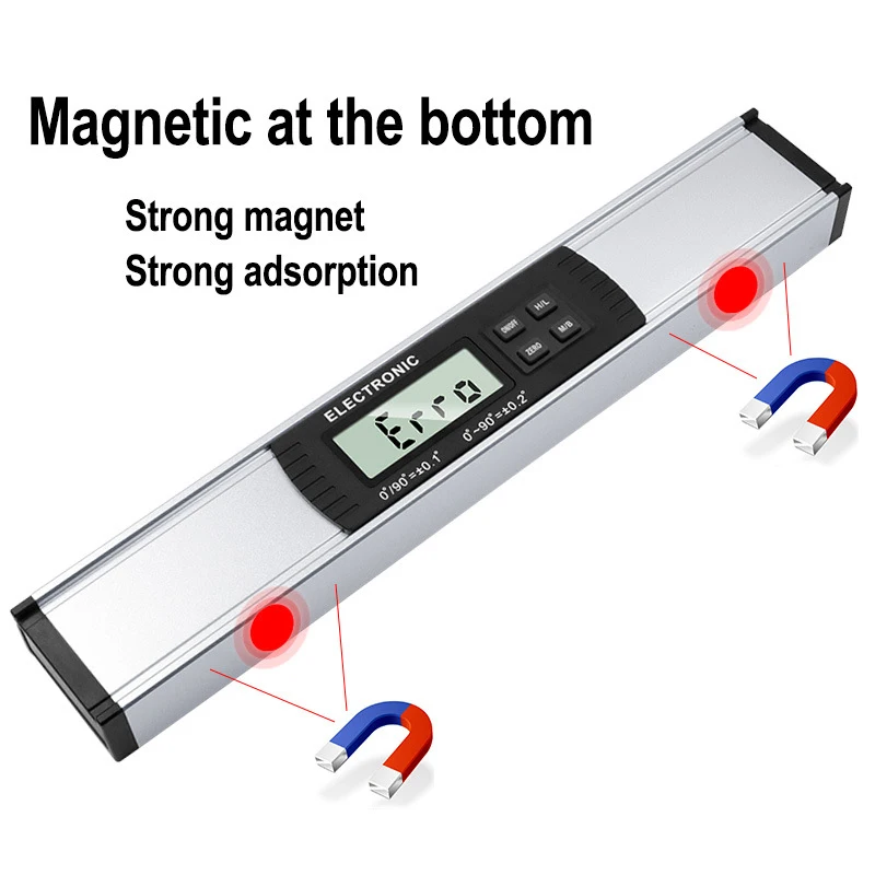 IP54 Electronic Digital Spirit Level Display Spirit Level Inclinometer Angle Ruler Inclinometer Caliper
IP54 Electronic Digital Spirit Level Display Spirit Level Inclinometer Angle Ruler Inclinometer Caliper